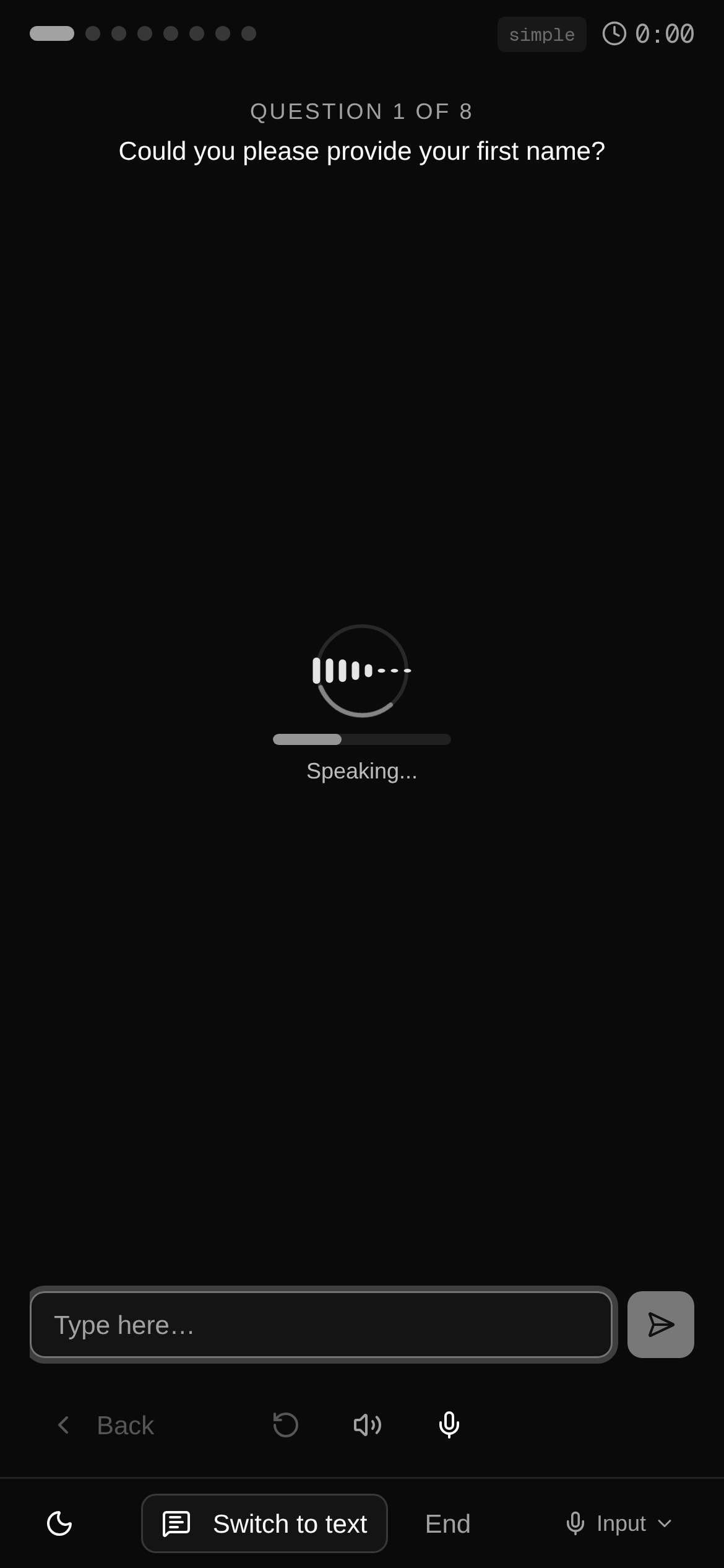 Voice AI pre-screening